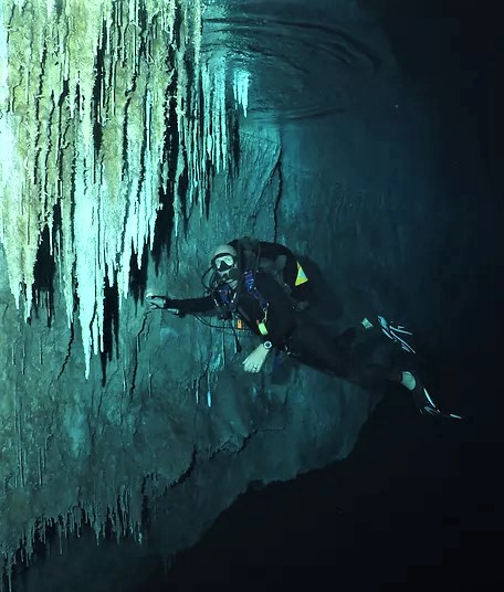 Diving in Namibia, Dragon's Breath Lake, southern Africa