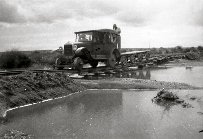 Heide-Tsumis floods, damaged railway line, Namibia