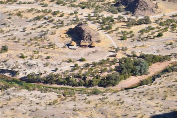 Khowarib Lodge Kaokoland, Namibia - air view