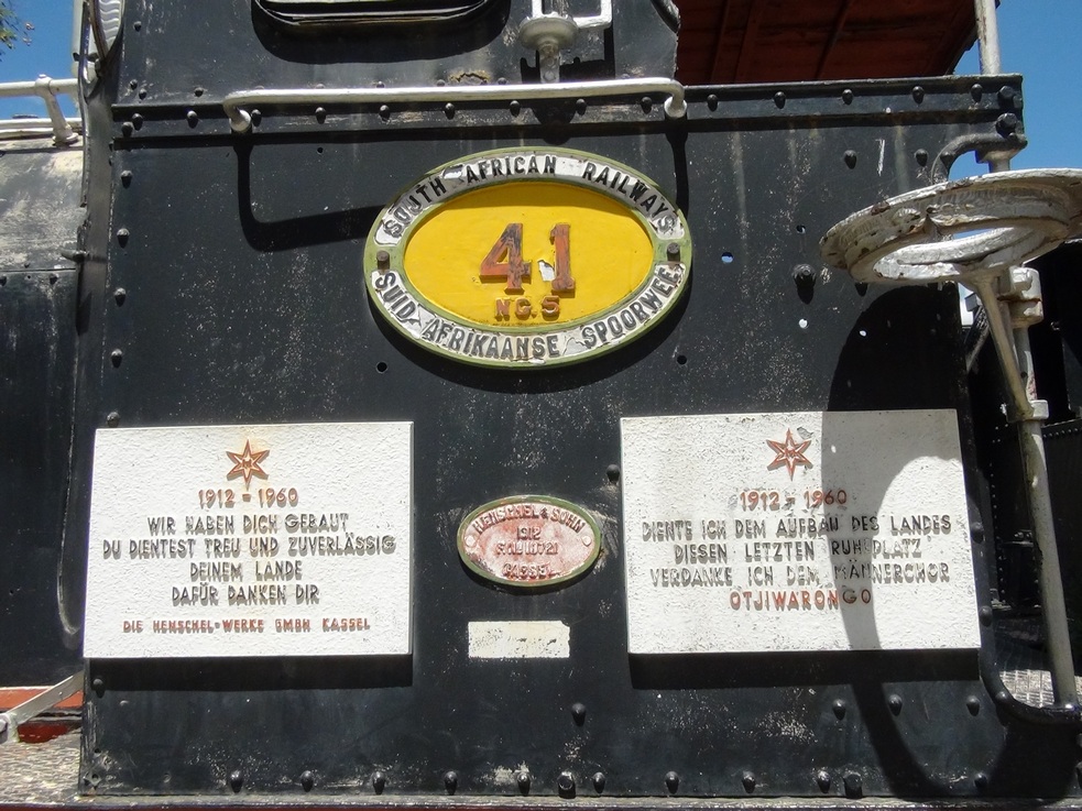 1912 Henschel locomotive 41 monument | Otjiwarongo | Namibia