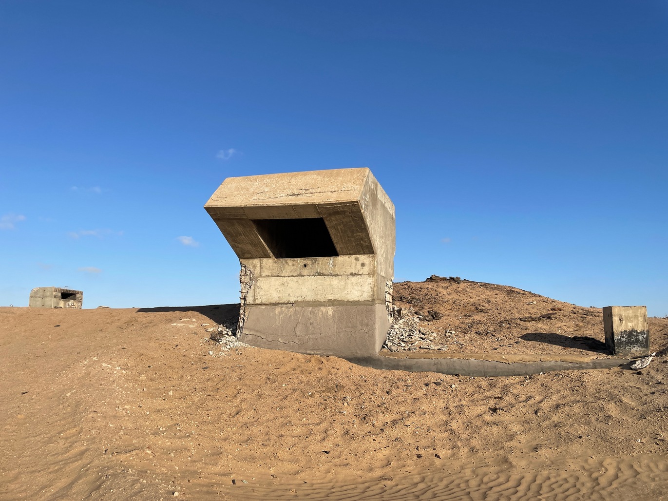 Old Navy communication bunker near Walvis Bay, Namibia