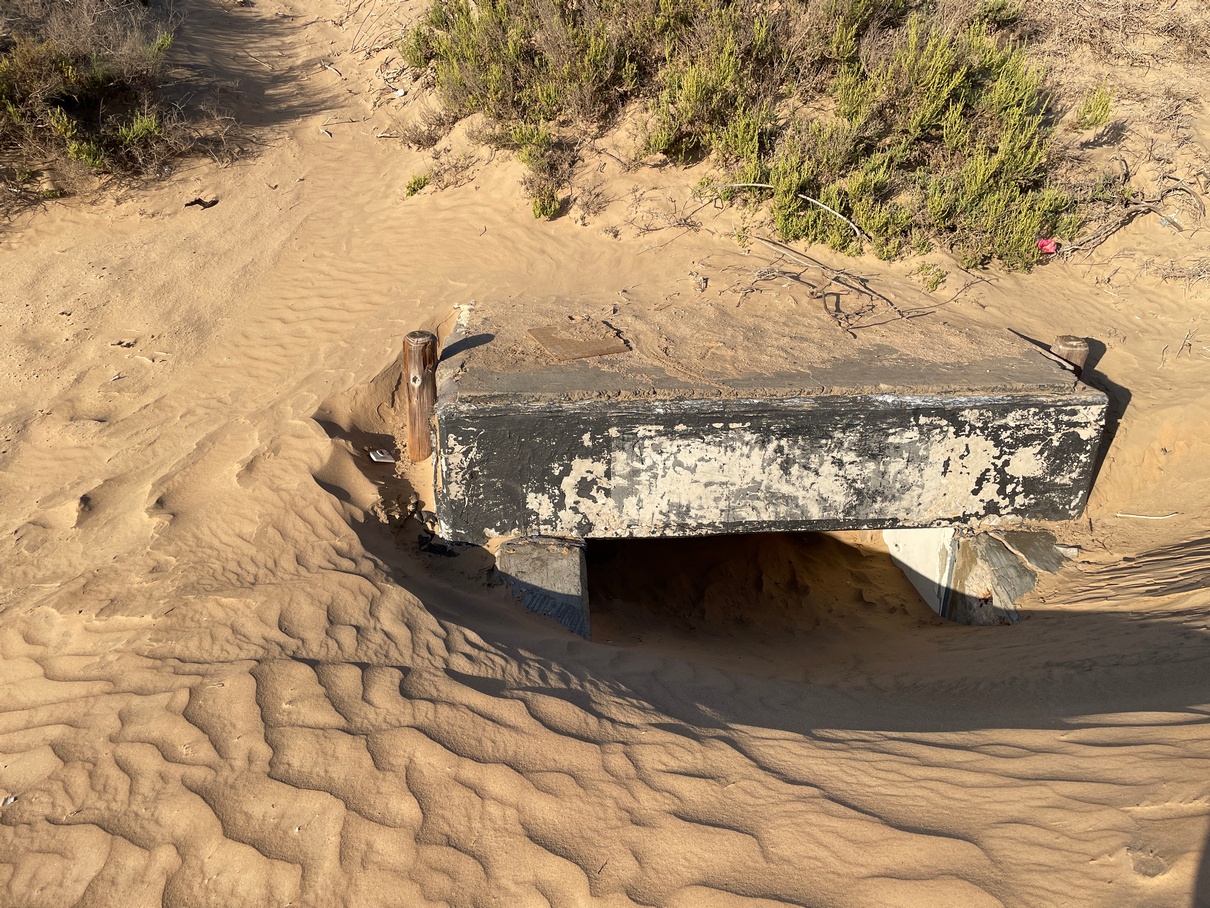 Old Navy communication bunker near Walvis Bay, Namibia